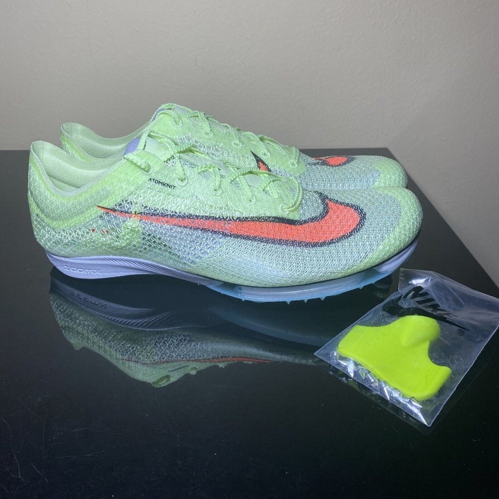 Nike Air Zoom Victory Men's Fast Pack Volt Green Track Spikes Orange CD4… - Picture 1 of 7